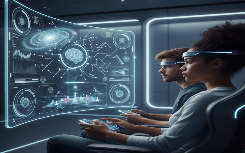 Gaming platform interface showing strategic learning elements